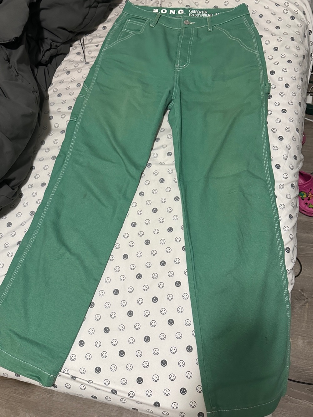 SONG Carpenter Green Wide-Leg Women’s Jeans